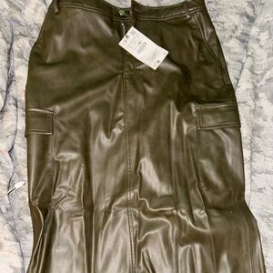 Zara faux leather skirt